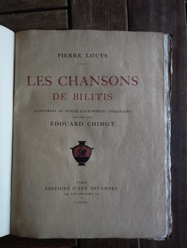 Louys pierre chimot edouard - louys,