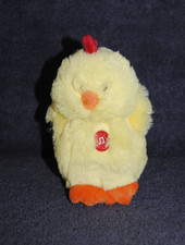 ?Doudou Poussin GIPSY Musical Sonore Jaune Orange Peluche 15 Cm Etat NEUF
