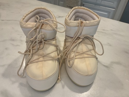 Moon boots icon cream nylon - cream,