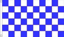 DRAPEAU DAMIER BLEU ET BLANC