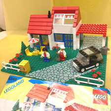 LEGO 6349 Vacation House Resort Town Classic 1988 Set w/ Minifigs Car Manual