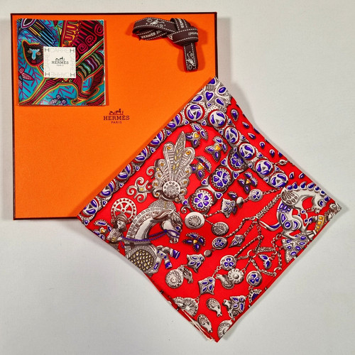 Rare vintage foulard soie - vintage,