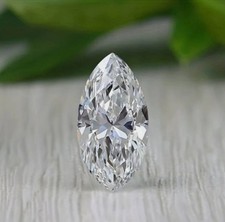 0,50 Ct Diamant CVD Loose 1 Pièce D Couleur Marquise 4 X 8 Mm Certifié IF Clarté