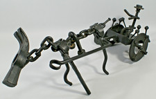 CHARRETTE ET CHEVAL EN METAL