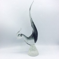Grand oiseau faisan en verre