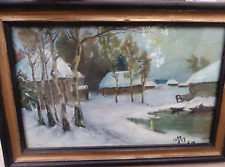 HUILE SUR TOILE SIGNÉE E W -