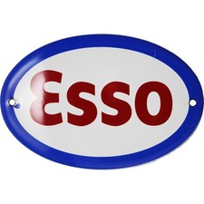 Plaque émaillée esso - plaque,