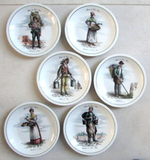 Série de 6 assiettes à