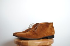 Bottes chukka en daim cognac