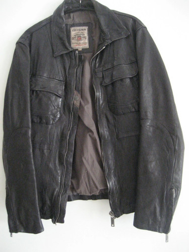 Veste cuir chevignon - veste,