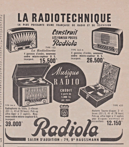 Publicité presse radiola 4 - publicité,
