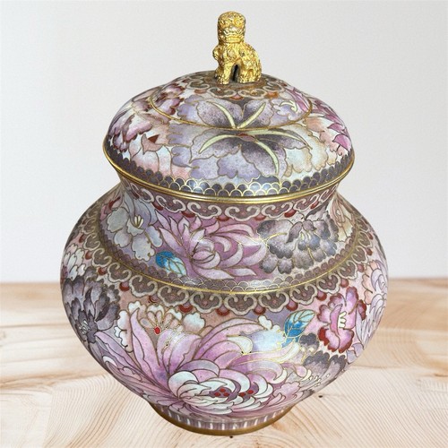 Vase chinois ancien avec chien - ancien,
