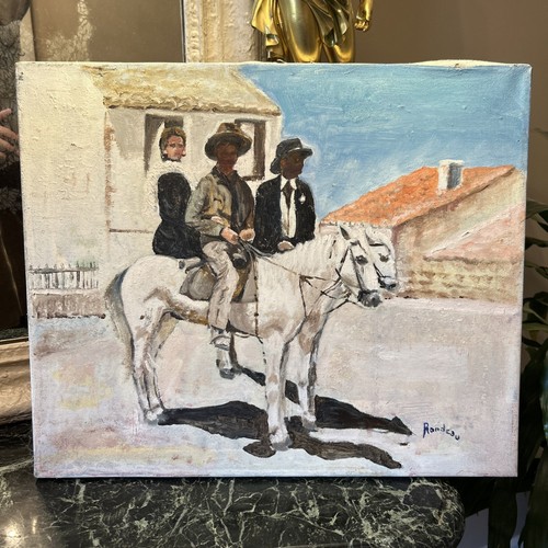 Tableau huile sur toile - huile,