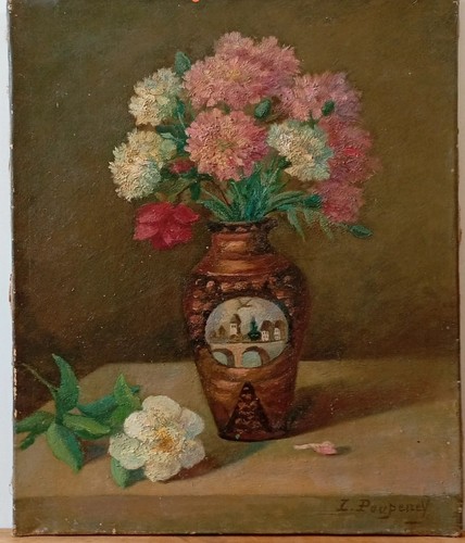 Tableau ancien huile nature - tableau,