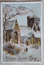 Carte-Chromos-Découpis-LA CRÈME SIMON- PARIS-LYON