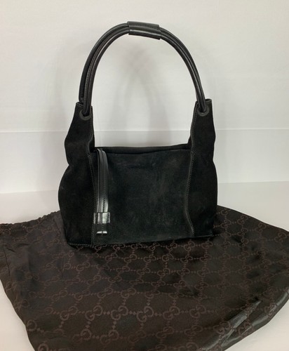 Gucci black suede - black, loop