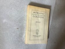 Mémoires de Goldoni- Préface de L.Jouvet.