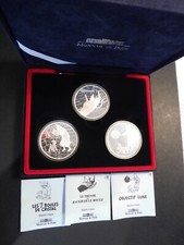 SUPERBE COFFRET  3 MEDAILLES ARGENT TINTIN MDP AVEC CERTIFICATS  NEUVE !