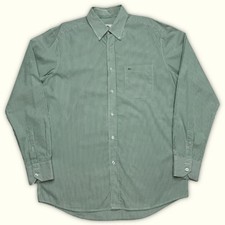 lacoste Chemise manche longue L vert Excellent hommes