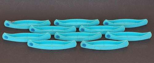 Lot canoes bleus barques - lot,