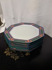 6 ASSIETTES COQUET FORME LOTUS