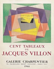 Jacques VILLON Galerie Charpentier 1961 affiche en lithographie