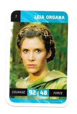 Carte Leclerc Star Wars "Han Solo" N°01 - Leia Organa (2018)