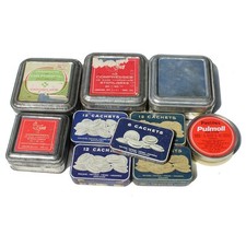 Set de 10 anciennes boîtes