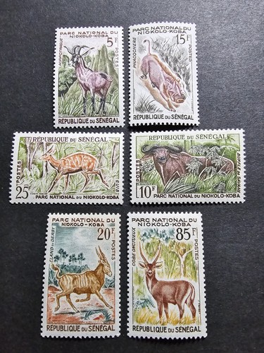 Timbre sénégal faune animaux - timbre,