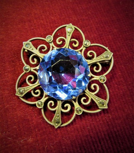 Broche ancienne argent rosace - ancienne,