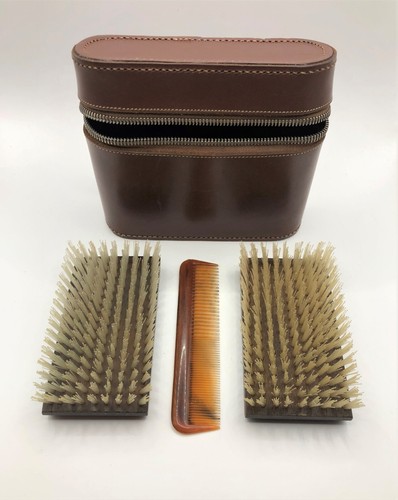 Etui cuir rigide trousse - cuir,
