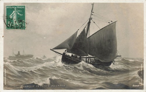 Barque peche au - 35, de
