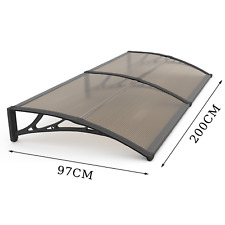 Auvent de Porte d'entrée Toit Auvent Marquise en Polycarbonate Marquise de Porte