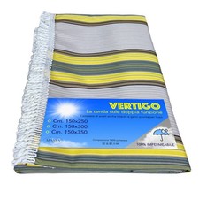 VERTIGO RIDEAU DE SOLEIL EXTÉRIEUR BALCON JARDIN JAUNE ET BRUN verdâtre et hydro