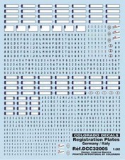 Plaque immatriculation Allemande & Italienne 1/32 Colorado
