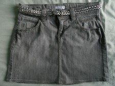 JUPE    JEAN  GRISE     36  +