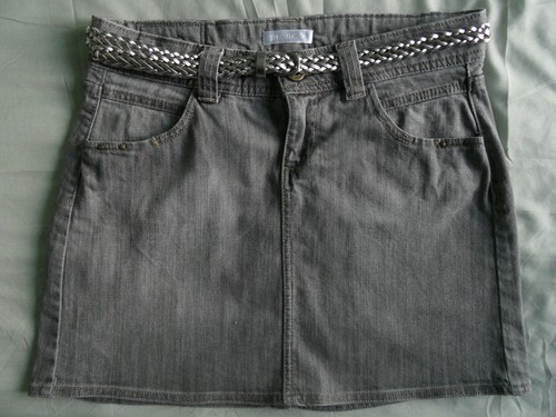 Jupe jean grise 36 - ,