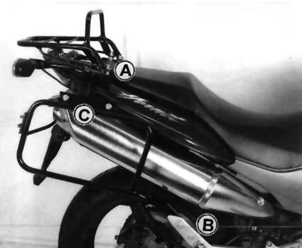 Porte bagages tubulaire noir - porte-bagages,