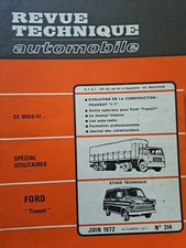 FORD TRANSIT REVUE TECHNIQUE AUTOMOBILE 314 1972 PEUGEOT J7 UTILITAIRES REF 34