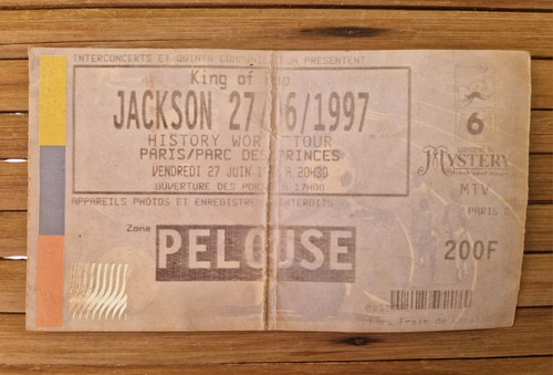 Billet concert michael jackson - concert,