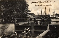 PC INDONESIA GROET UIT BATAVIA PASAR IKAN (a6627)