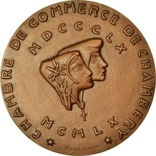France, Médaille, Chambre de Commerce de Chambéry, 1960, Birett-Liadet, SPL+