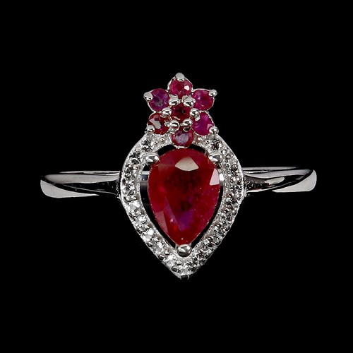 925 bague argent poire - 925,