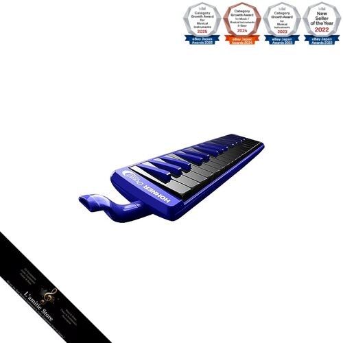 Harmonica clé bleu-noir