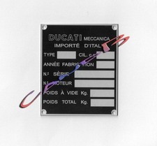 PLAQUE CONSTRUCTEUR   DUCATI