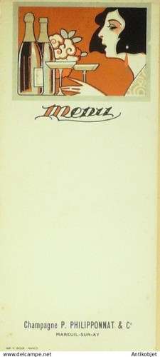Menu vierge illustré