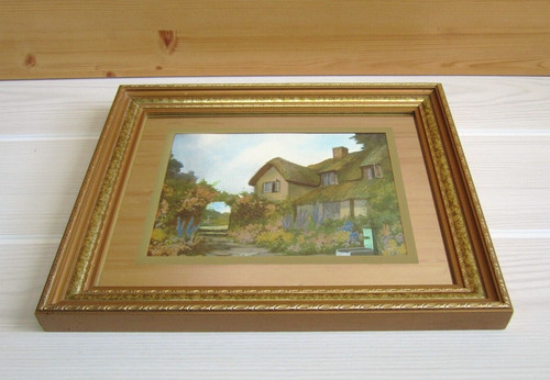 Cadre miroir paysage bois - miroir,