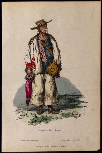 1880ca paysan croate en - 1880ca,