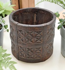 Galet Poterie Vintage En Bois