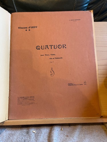 Vincent indy quatuor avec - vincent,